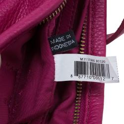 Pre Owned Marc by Marc Jacobs Pink Leather Too Hot To Handle Sia Crossbody Bag