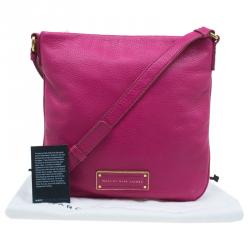 Pre Owned Marc by Marc Jacobs Pink Leather Too Hot To Handle Sia Crossbody Bag