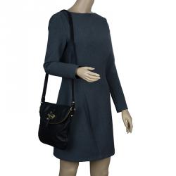 مملوكة مسبقًا حقيبة كروس مارك باي مارك جاكوبس بيتال تو ذي ميتال سيا جلد أسود