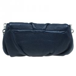 Pre Owned حقيبة كروس مارك باي مارك جاكوبس كلاسيك كيو كارلي جلد أزرق كحلي