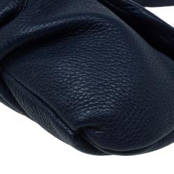 Pre Owned حقيبة كروس مارك باي مارك جاكوبس كلاسيك كيو كارلي جلد أزرق كحلي