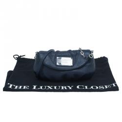 Pre Owned حقيبة كروس مارك باي مارك جاكوبس كلاسيك كيو كارلي جلد أزرق كحلي