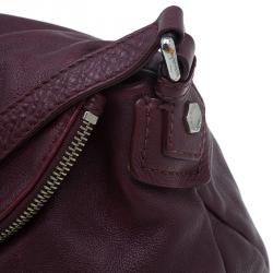 Pre Owned حقيبة كروس مارك باي مارك جاكوبس كلاسيك كيو ناتاشا جلد عنابي 