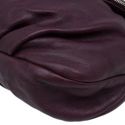 Pre Owned حقيبة كروس مارك باي مارك جاكوبس كلاسيك كيو ناتاشا جلد عنابي 