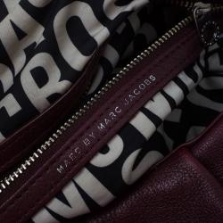 Pre Owned حقيبة كروس مارك باي مارك جاكوبس كلاسيك كيو ناتاشا جلد عنابي 