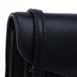 Pre Owned حقيبة كروس مارك باي مارك جاكوبس بيانكا جان أون A ليش جلد أسود