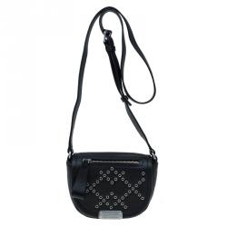 Pre Owned Marc by Marc Jacobs Black Leather Luna Novelty Crossbody Bag