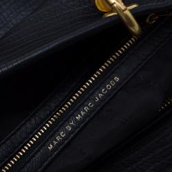 Pre Owned حقيبة يد مارك باي مارك جاكوبس تو هوت تو هاندل جلد نقش سحلية ثلاثي اللون