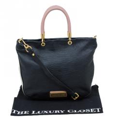 Pre Owned حقيبة يد مارك باي مارك جاكوبس تو هوت تو هاندل جلد نقش سحلية ثلاثي اللون