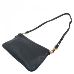 مملوكة مسبقًا Marc by Marc Jacobs Black Leather Too Hot To Handle Percy Flap Shoulder Bag