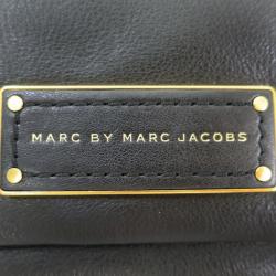مملوكة مسبقًا Marc by Marc Jacobs Black Leather Too Hot To Handle Percy Flap Shoulder Bag