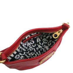 Pre Owned Marc by Marc Jacobs Red Leather Classic Q Percy Crossbody Bag