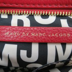 Pre Owned Marc by Marc Jacobs Red Leather Classic Q Percy Crossbody Bag