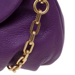 Pre Owned حقيبة كروس مارك باي مارك جاكوبس Q كارلي كلاسيك جلد بنفسجي