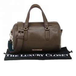 Pre Owned حقيبة يد مارك باي مارك جاكوبس لونا جلد أخضر زيتوني