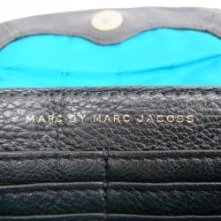 Pre Owned Marc By Marc Jacobs Black Leather Classic Q Karlie Crossbody Flap Bag