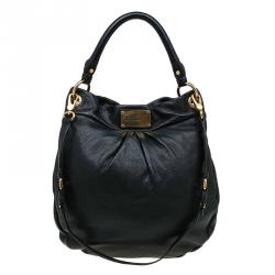 Pre Owned Marc by Marc Jacobs Black Leather Marchive Hilli Hobo