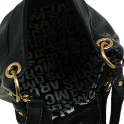 Pre Owned Marc by Marc Jacobs Black Leather Marchive Hilli Hobo