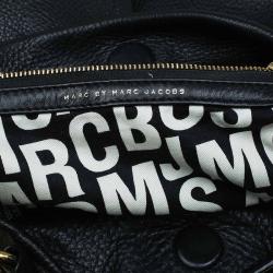 Pre Owned Marc by Marc Jacobs Black Leather Marchive Hilli Hobo