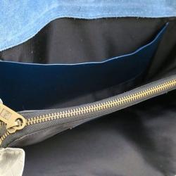 Pre Owned Marc By Marc Jacobs Grey Snakeskin Print Leather Shoulder Bag