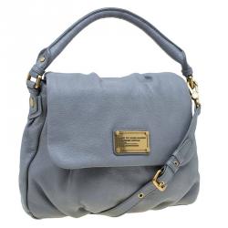 Pre Owned Marc by Marc Jacobs Grey Leather Classic Q Lil Ukita Satchel