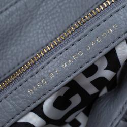 Pre Owned Marc by Marc Jacobs Grey Leather Classic Q Lil Ukita Satchel