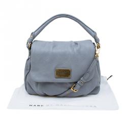 Pre Owned Marc by Marc Jacobs Grey Leather Classic Q Lil Ukita Satchel
