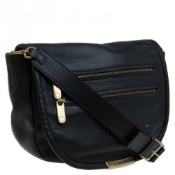 Marc By Marc Jacobs Black Leather Luna Messenger Bag
