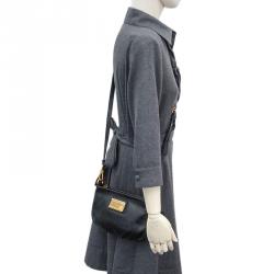 Marc Jacobs, Bags, Vintage Marc Jacobs Q Percy Ostrich Embossed Leather  Crossbody Blackgray
