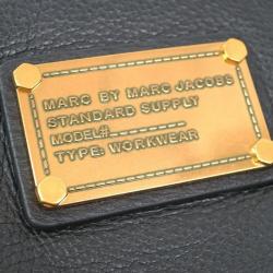 Pre Owned حقيبة كروس مارك باي مارك جاكوبس كلاسيك كيو بيرسي جلد أسود