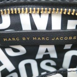 Pre Owned حقيبة كروس مارك باي مارك جاكوبس كلاسيك كيو بيرسي جلد أسود