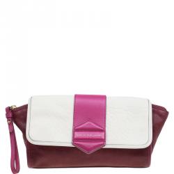 Marc By Marc Jacobs Tri Color Leather Flipping Out Clutch