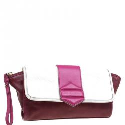 Marc By Marc Jacobs Tri Color Leather Flipping Out Clutch