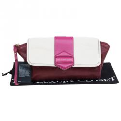 Marc By Marc Jacobs Tri Color Leather Flipping Out Clutch
