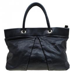Pre Owned Marc by Marc Jacobs Black Leather Marchive Tote