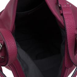Pre Owned Marc by Marc Jacobs Burgundy Pebbled Leather New Q Hillier Hobo