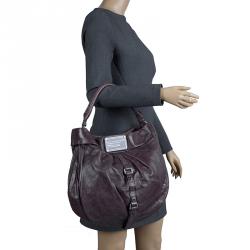 Pre Owned حقيبة مارك باي مارك جاكوبس وركوير جلد بنفسجية