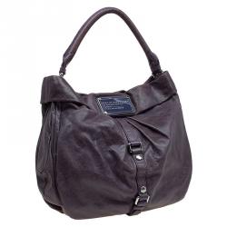 Pre Owned حقيبة مارك باي مارك جاكوبس وركوير جلد بنفسجية