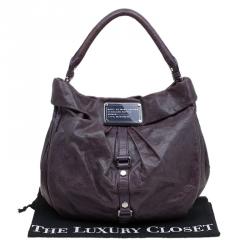 Pre Owned حقيبة مارك باي مارك جاكوبس وركوير جلد بنفسجية