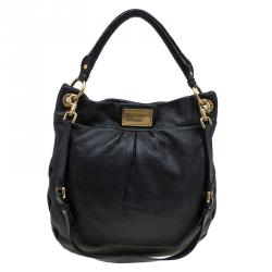 Pre Owned Marc by Marc Jacobs Black Leather Marchive Hilli Hobo