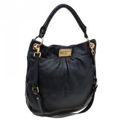 Pre Owned Marc by Marc Jacobs Black Leather Marchive Hilli Hobo