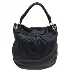 Pre Owned Marc by Marc Jacobs Black Leather Marchive Hilli Hobo