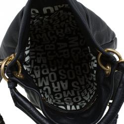 Pre Owned Marc by Marc Jacobs Black Leather Marchive Hilli Hobo