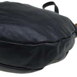 Pre Owned Marc by Marc Jacobs Black Leather Marchive Hilli Hobo