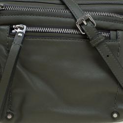 Pre Owned Marc By Marc Jacobs Fatigue Green Leather Crossbody Bag
