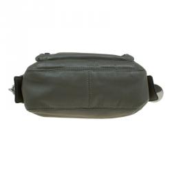 Pre Owned Marc By Marc Jacobs Fatigue Green Leather Crossbody Bag