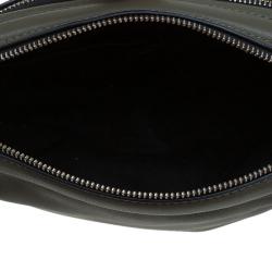 Pre Owned Marc By Marc Jacobs Fatigue Green Leather Crossbody Bag