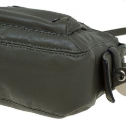 Pre Owned Marc By Marc Jacobs Fatigue Green Leather Crossbody Bag