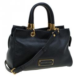 Pre Owned Marc by Marc Jacobs Black Leather Too Hot To Handle Tote