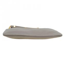 Marc by Marc Jacobs Grey Leather Classic Q Wristlet Clutch